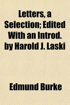 Book cover for Letters, a Selection; Edited with an Introd. by Harold J. Laski