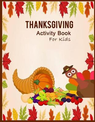 Book cover for Thanksgiving Activity book for kids