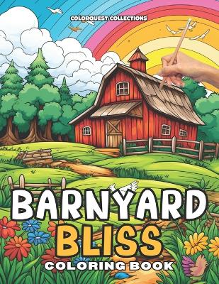 Book cover for Barnyard Bliss Coloring Book