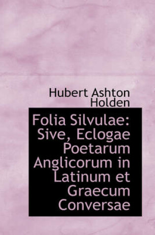 Cover of Folia Silvulae