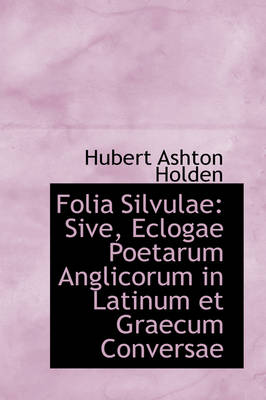 Book cover for Folia Silvulae