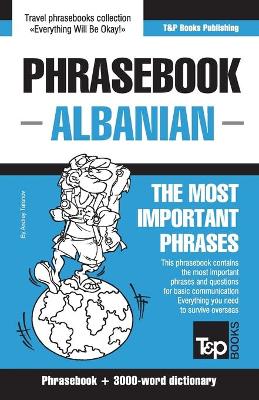 Book cover for English-Albanian phrasebook and 3000-word topical vocabulary