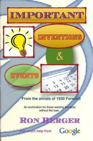 Cover of Important Inventions & Events