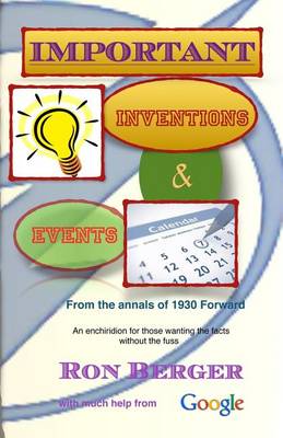 Book cover for Important Inventions & Events