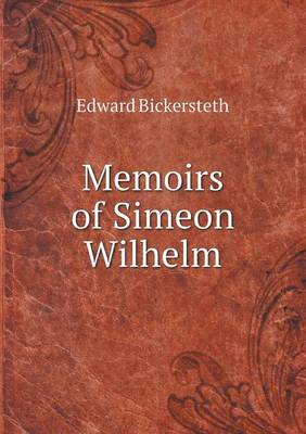 Book cover for Memoirs of Simeon Wilhelm