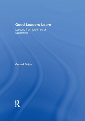 Book cover for Good Leaders Learn