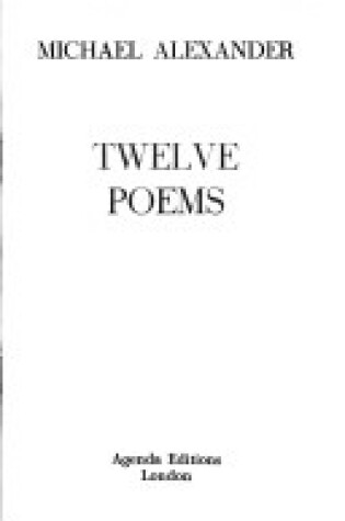 Cover of Twelve Poems