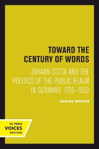 Cover of Toward the Century of Words