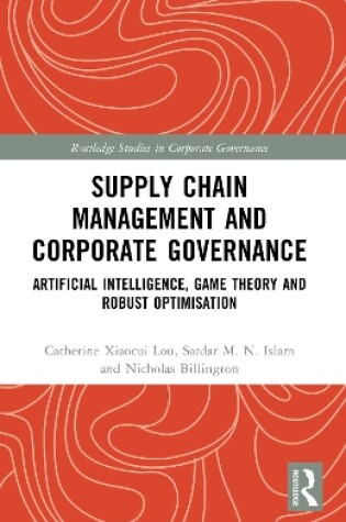 Cover of Supply Chain Management and Corporate Governance