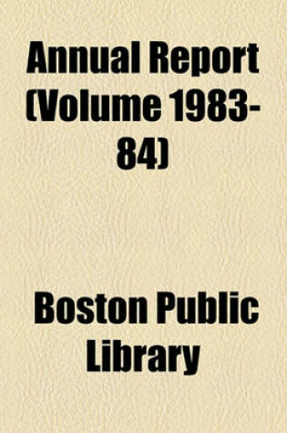 Cover of Annual Report (Volume 1983-84)