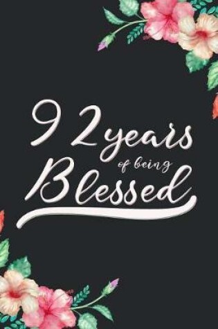 Cover of Blessed 92nd Birthday Journal