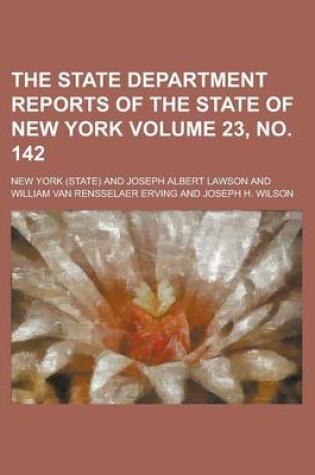 Cover of The State Department Reports of the State of New York