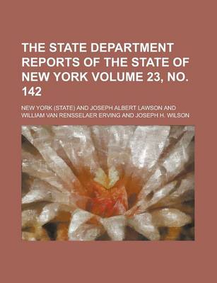 Cover of The State Department Reports of the State of New York
