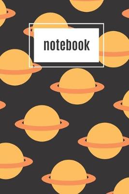 Book cover for Planet print orange notebook