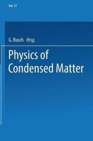 Cover of Physics of Condensed Matter