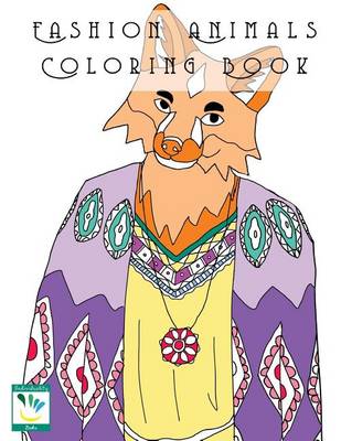 Book cover for Fashion Animals Coloring Book