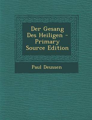 Book cover for Der Gesang Des Heiligen