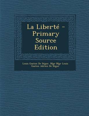 Book cover for La Liberte