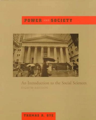 Book cover for Power and Society: an Introduction to the Social Sciences