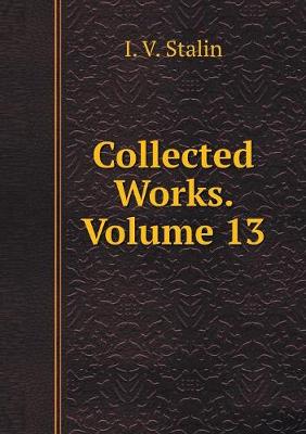 Book cover for Collected Works. Volume 13