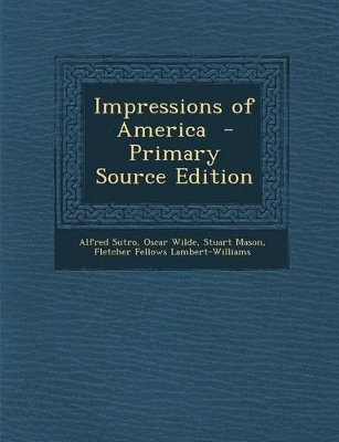 Book cover for Impressions of America - Primary Source Edition