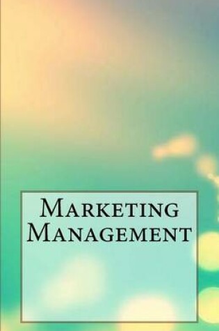 Cover of Marketing Management