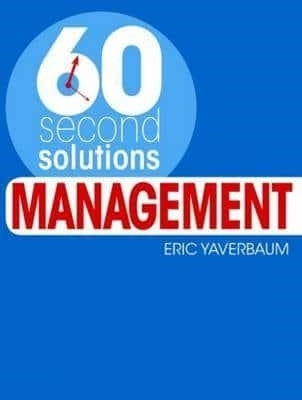 Book cover for 60 Second Solutions Management