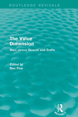 Cover of The Value Dimension (Routledge Revivals)