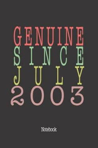 Cover of Genuine Since July 2003