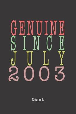 Book cover for Genuine Since July 2003