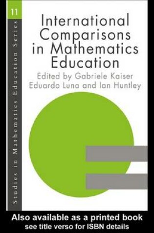 Cover of International Comparisons in Mathematics Education