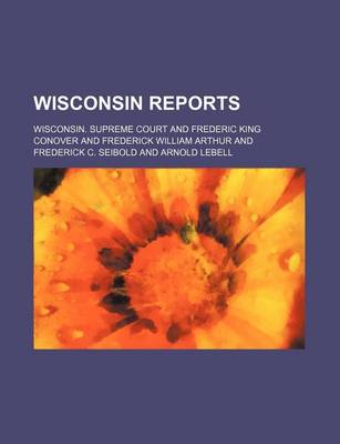 Book cover for Wisconsin Reports (Volume 168)