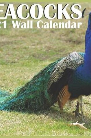 Cover of peacocks 2021 wall Calendar