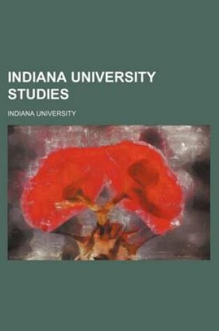 Cover of Indiana University Studies