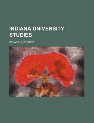 Book cover for Indiana University Studies