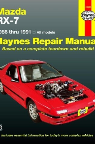 Cover of Mazda RX-7 for Mazda RX-7 models inc. turbo (1986-1991) Haynes Repair Manual (USA)