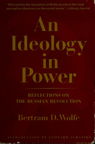 Cover of Ideology in Power