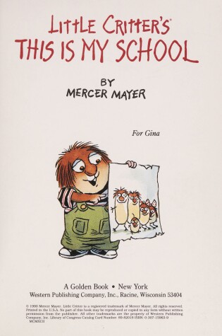 Cover of Little Critter's This is My School