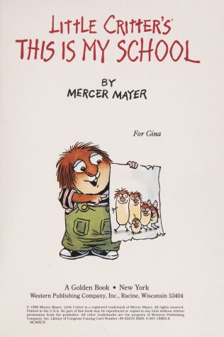 Book cover for Little Critter's This is My School