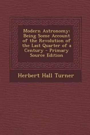 Cover of Modern Astronomy