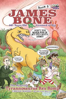 Book cover for The Roaring Tyrannosaurus Rex Romp