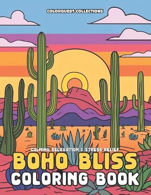 Book cover for Boho Bliss Coloring Book