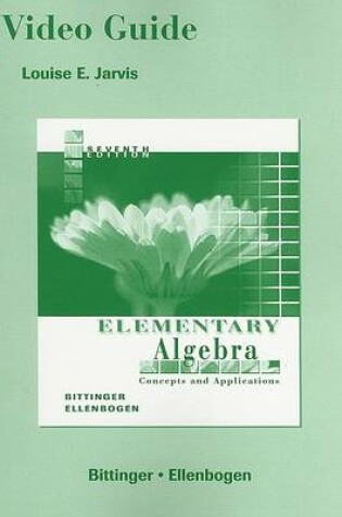 Cover of Video Guide for Elementary Algebra