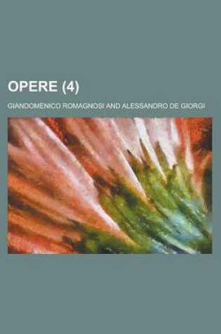 Cover of Opere (4)