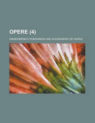 Book cover for Opere (4)