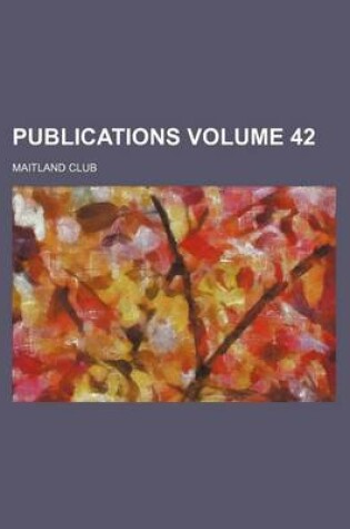 Cover of Publications Volume 42