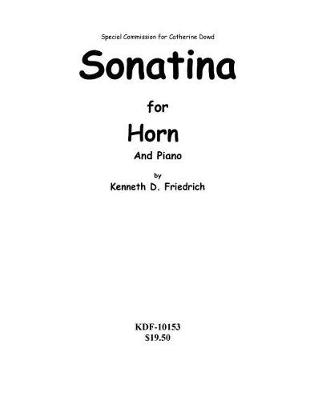 Book cover for Sonatina for Horn