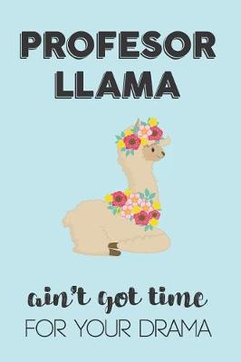 Book cover for Profesor Llama Aint Got Time For Your Drama