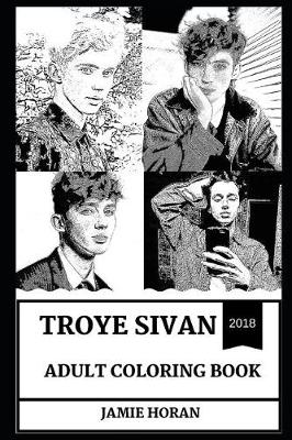 Cover of Troye Sivan Adult Coloring Book