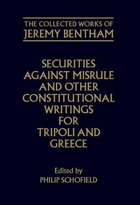 Cover of Securities against Misrule and Other Constitutional Writings for Tripoli and Greece